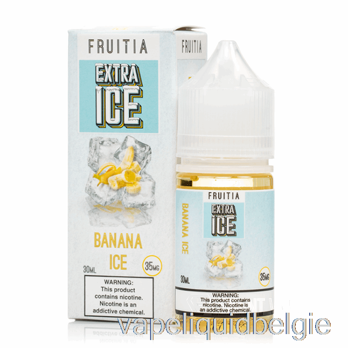 Vape Vloeibaar Bananenijs - Extra Ijs - Fruitiazouten - 30 Ml 35 Mg